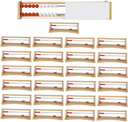 hand2mind Demonstration 20 Bead Rekenrek Classroom Set, Abacus for Kids Math, Math Manipulatives Kindergarten, Counting Rack for Kids, Counters for Kids Math, Kids Educational Toys (Set of 26)