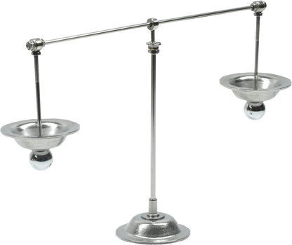 Sunnytech Steel Balance Physics Toy Weightlifter Kinetic Art Balance Toy Balancing Decompressive Science Home Office Toy for Desk Decor WJ020