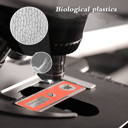 Prepared Microscope Slides for Kids, 48pcs Plastic Animals Insects Plants Flowers Sample Specimens for Students Children Homeschooling Biology Science Programs
