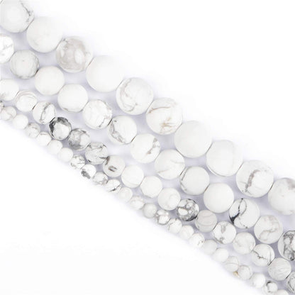 NCB 100pcs Original Natural Stone Beads Gemstone Round Loose Beads 6mm 8mm 10mm (Blue Aventurine, 6mm 100Beads) - Colors B