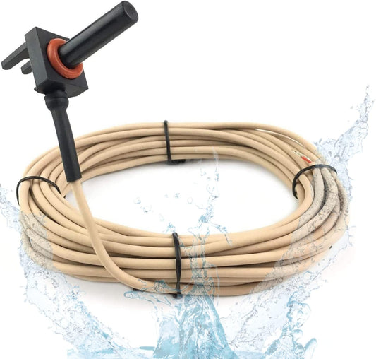 GLX-PC-12-KIT Pool Temperature Sensor Thermistor with 15 Feet Cable Water/Air/Solar Temperature Sensor Kit for Hayward Salt Chlorination Systems