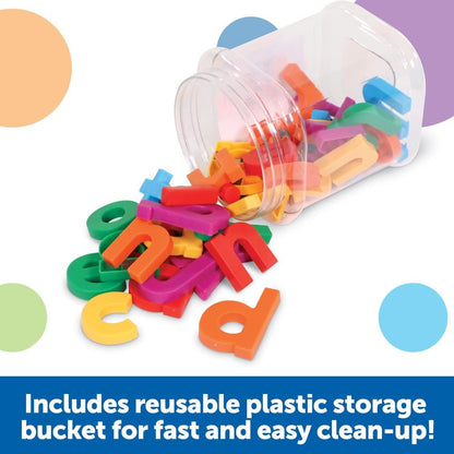 Learning Resources Jumbo Magnetic Lowercase Letters, Develops Letter and Color Recognition Skills, ABC for Kids, Alphabet, Educational Toys for Toddlers, Set of 40 Pieces, Ages 3+