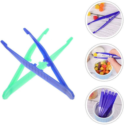 Plastic T- for kids 20pcs Forceps Craft T- Sensory Play Kids Tongs Tweezer Preschool Science Toddler Fine Motor Skill