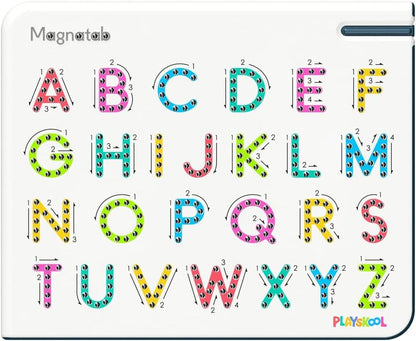Playskool Magnatab — Numbers and Shapes — Magnetic Board Toy Letter Tracing for Toddlers Learning and Sensory Drawing — for Kids Ages 3 and Up