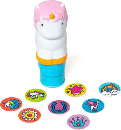 Melissa & Doug Sticker Wow!™ Sticker Stamper and 24-Page Activity Pad, 300 Stickers, Arts and Crafts Fidget Toy Collectible Character – Dinosaur - for Kids Ages 3+ - FSC Certified
