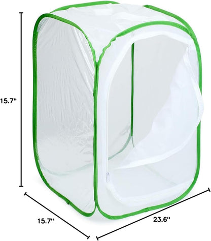 24" Insect and Butterfly Habitat Monarch Butterfly Enclosure for Caterpillars Pop Up 24 Inches Tall Pack of 2