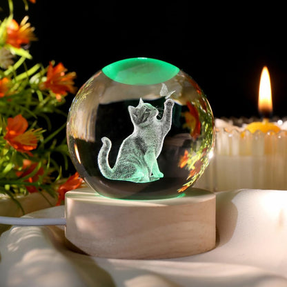 3D Solar System Crystal Ball Space Lover Model Themed Gifts 3D Planets Glass Ball 60mm Decorative Sphere Decor Astronomy Birthday Gift