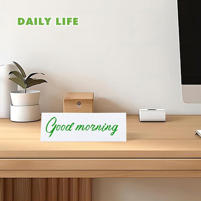 12 Pcs Dry Erase Name Tent Cards for Table, Reusable Name Cards 8.75" x 3" Desk Name Tents Sets with Dry Erase Markers and Erasers, Facilitate Effective Organization of Meetings and Classes