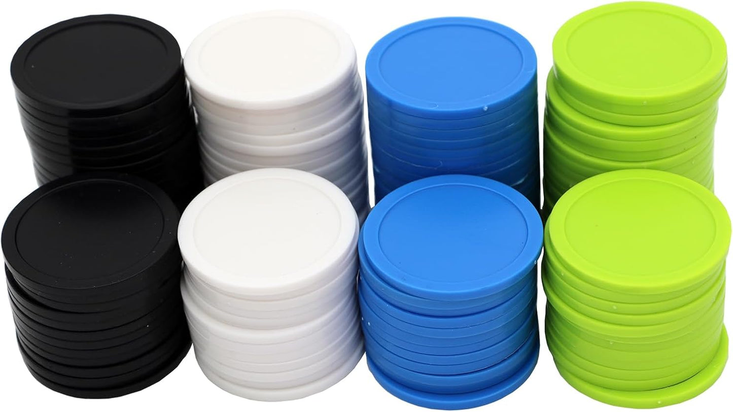35MM/1.37-inch Box of 120 Counting Coins for Poker Chips and Game Coins (Light Blue, 35MM/1.37-inch)