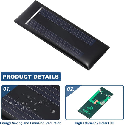 MECCANIXITY 8PCS 1.5V 0.09W 0.06A Mini Solar Panels for Solar Power, Small Solar Photovoltaic Cells Charge DIY Electric Toy Materials Solar System Kits, 1.18" x 1.18"