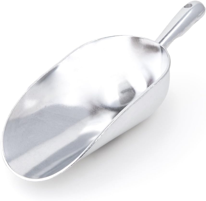 Fox Run Brands 5850 Aluminum Ice Scoop, 5oz, Silver
