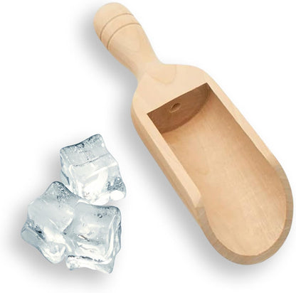 Mini Wooden Scoops 3-3/4 Inches Long, 50 Unfinished Mini Scoops for Jars, Bath Salts, Body Scrubs, Salt & Spice Containers, by Woodpeckers