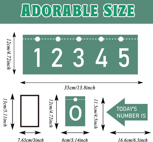 Number Line Bulletin Board -20 to 120 for Wall Classroom, Eucalyptus Leaf Green Bulletin Border Trim Decor, Eucalyptus Home-School Classroom Math Learning Supplies for Teachers Students