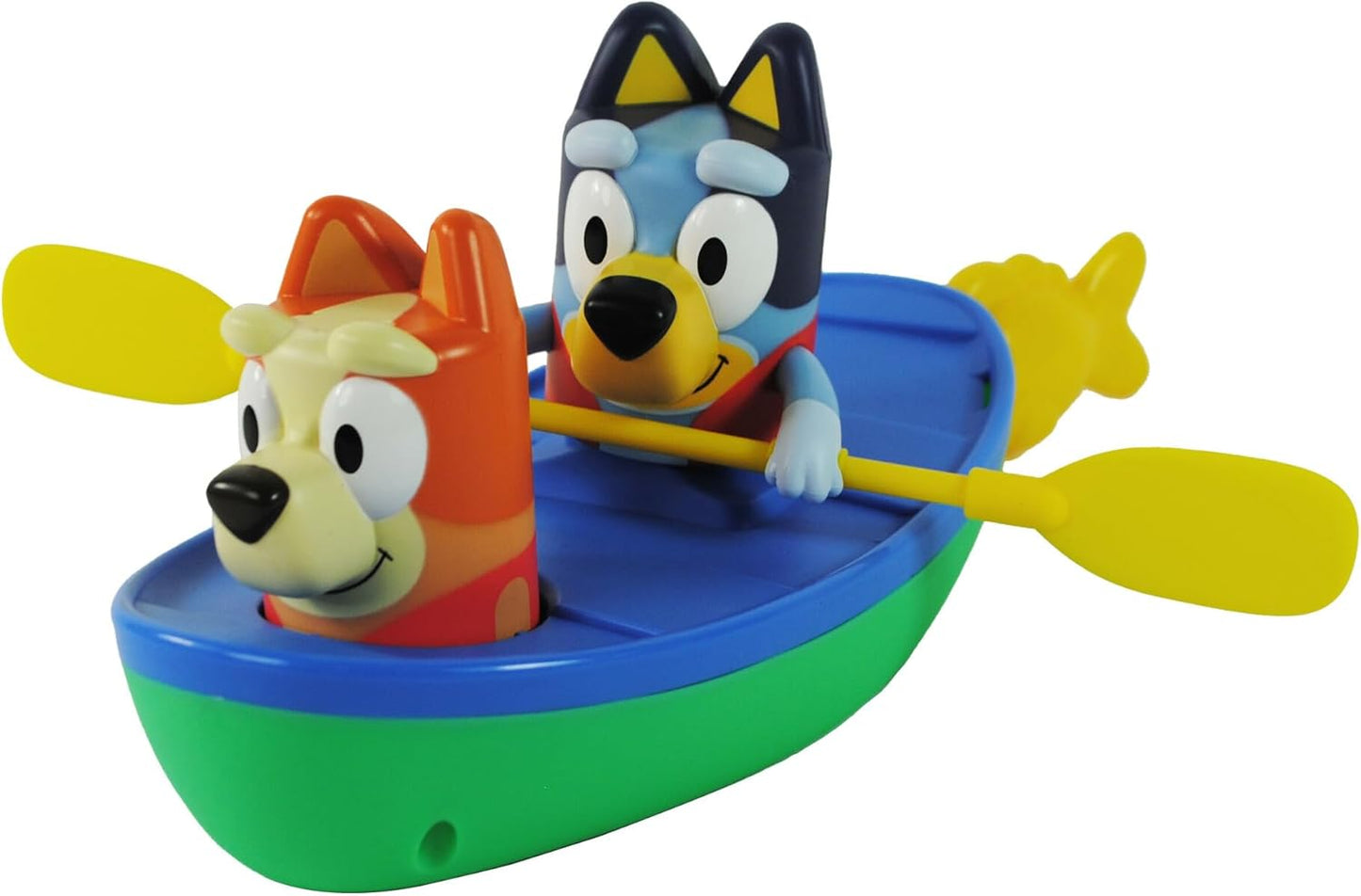 TOMY Toomies Bluey Bath Toys - Bluey's Family Pourers - Includes Chilli, Bandit, Bingo and Bluey Figures - Nesting and Stacking Cups for Bath, Beach or Pool - 4 Count - Ages 18 Months and Up