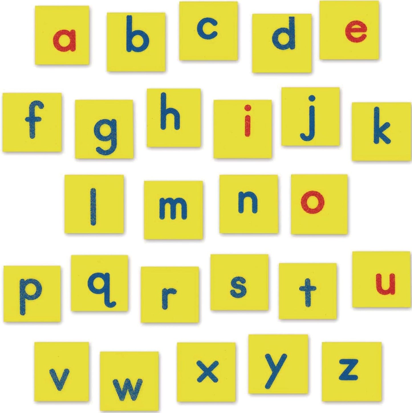 Really Good Stuff EZread Magnetic Foam Lowercase Letter Tiles - 52 Tiles, 1 3/8" Squares | Ages 4-9, Grade K-3, Alphabet for Kids, Literacy Activity, Educational, Word Building, Classroom Must Haves