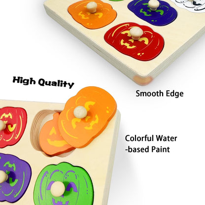 Easter Wooden Pegged Puzzles Montessori Toys for Toddlers Kids Boys Girls Easter Basket Stuffers Toys Gifts