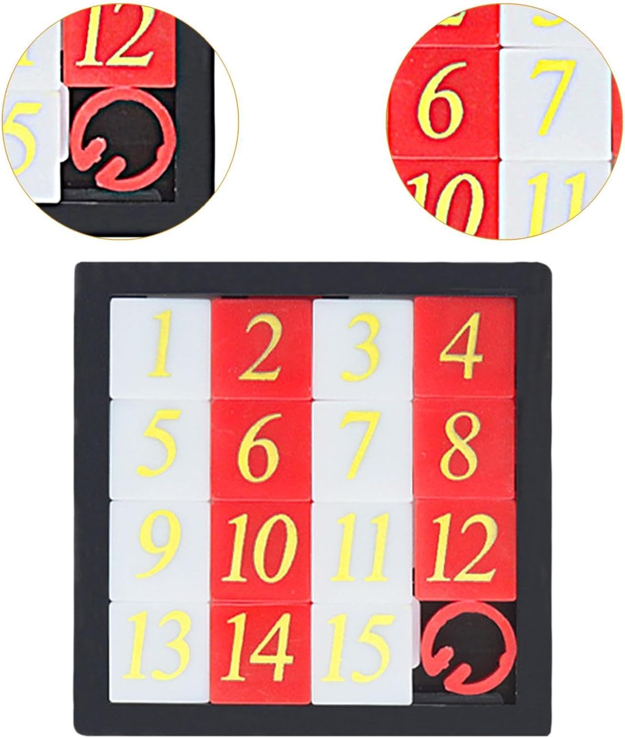 Sliding Number Puzzle Educational Logical Game Tangram