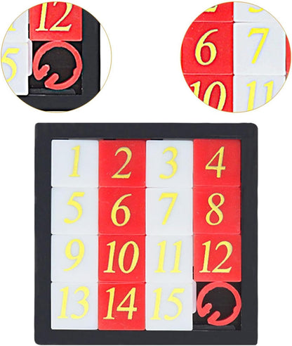 harayaa Number Sliding Puzzle, Tangram Jigsaw Intelligence Portable Iq Game
