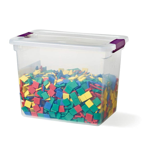 hand2mind Foam Square Color Tiles, Color Sorting, Math Counters for Kids, Counting Manipulatives, Colored Foam Squares, Math Manipulatives, Bingo Chips, Game Tokens, Tiles Learning (Set of 400)
