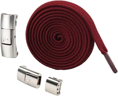 Press Lock Shoelaces Without Ties Elastic Laces Sneaker Widened Flat No Tie Shoe Kids Adult Shoelace For Shoes