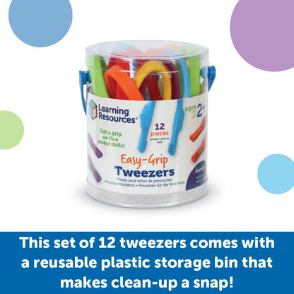 Learning Resources Squeezy Tweezers - Sensory Bin Tools , Water Table Toys, Montessori Grabber Tool, School and Teacher Supplies, Toddler Activities, Fine Motor Skills, Daycare Essentials