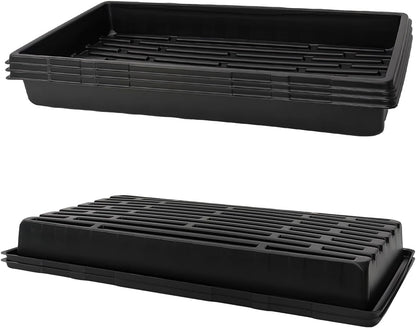 RooTrimmer 10 Pack 1020 Mesh Trays, Extra Strength 1020 Mesh Bottom Trays with Holes, 20'' x 10'', Heavy Duty Propagation Flats for Microgreens, Seed Starting, Soil Blocks, Hydroponics & Wheatgrass