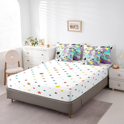 Erosebridal Chemical Equation Bed in a Bag Queen Comforter Set 7 Piece,Chemistry Bedding Sets Science Students Learning Gift Sheet Set with Comforter,Molecular Formula Education Bed Set - Colors A