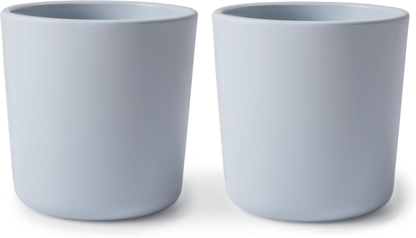 mushie Dinnerware Cups For Kids | Made in Denmark, Set of 2 (Ivory) - Colors B