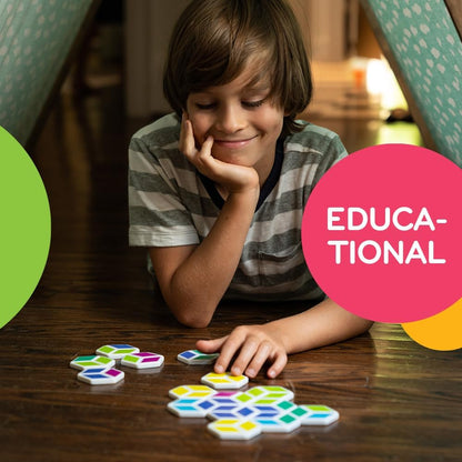 Mobi Kids Educational Math Game - Addition, Subtraction, Multiplication and Division in a Crossword Grid, Numerical Function Tiles, Learning Math Games Kids - for Children Ages 4-8