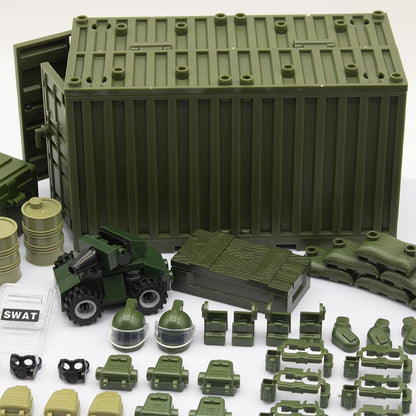 Modern Swat Team Building Block Toys, Army Equipment Gear Sets, Special Military Soldier Style Weapon Sets, Military Weapon Pack Accessories Kits Toys, Accessories Compatible with Major Mini figure