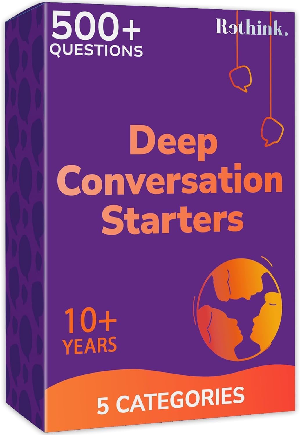 QUOKKA Conversation Cards Game - Kids Edition | 500 Questions | Original Version | Share Thoughts - Fun Talking Board Game for Family Night