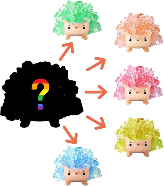 Crystal Growing Toys for Kids - Vibrant Colorful Crystal Hedgehog to Grow,Science Experiments Learning and Education for Kids STEM Gifts for Boys & Girls 8 Years + (Moss Green)