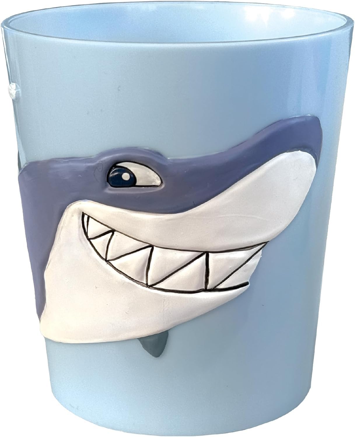 Lily's Home 3D Hippo Tumbler for Kids 10oz - Unbreakable BPA-Free Plastic, Fun Animal-Shaped Drinkware for Ages 3-6 - Toddler Reusable & Bathroom Rinse (2-Pack, Grey)