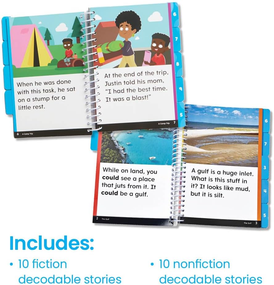 hand2mind Guided Phonics + Beyond Decodable Books Unit 2, CVC Books for Beginning Readers, Science of Reading Classroom Materials, Learn to Read Leveled Readers, Preschool Curriculum for Teachers