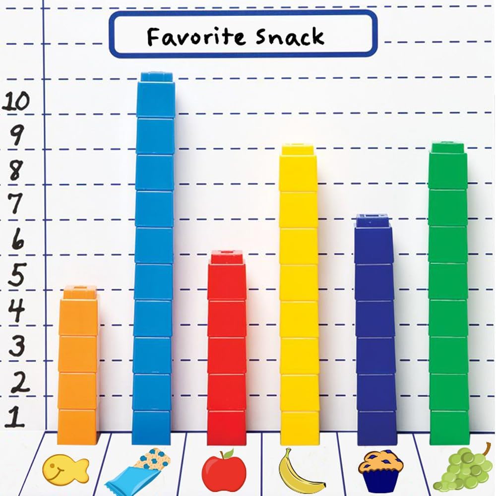 Didax Unifix ® Cubes Interlocking Counting Cubes with Activity Booklet (Set of 100)