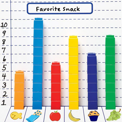 Didax Unifix ® Cubes Interlocking Counting Cubes with Activity Booklet (Set of 100)