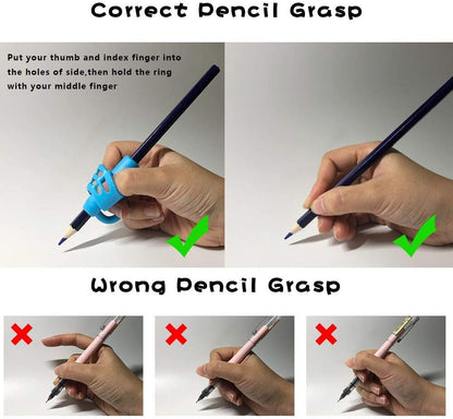 KOABBIT Pencil gripper kids/toddler handwriting aid tools for beginners,Pencil Holder for preschooler 2-4 Years learning to Write for Children's Training Pen Holding Posture Correction Tools(3 PACK)