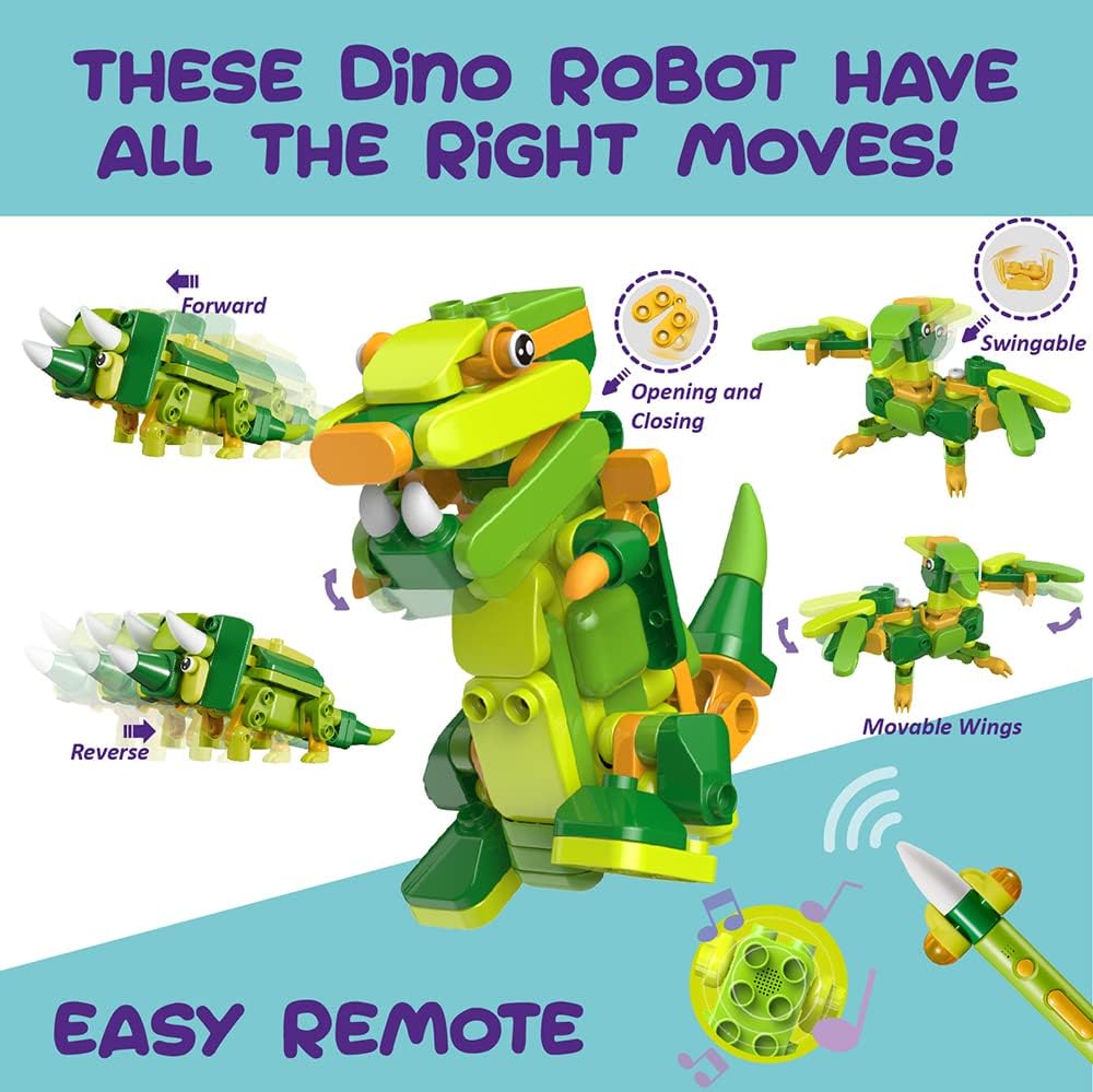 BOTZEES GO! Unicorn Robot for Kids - Building & Electric Remote Control STEM Learning Toy for Ages 3+, Girls - RC Magic Stick, App Based