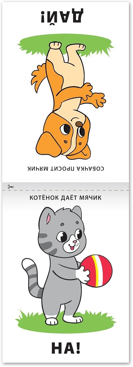 Set 8 Speech Therapy Russian Books - Learn Russian Alphabet Learning Flash Cards - My First Words Flash Cards in Russian Language - Russian Syllables 12+