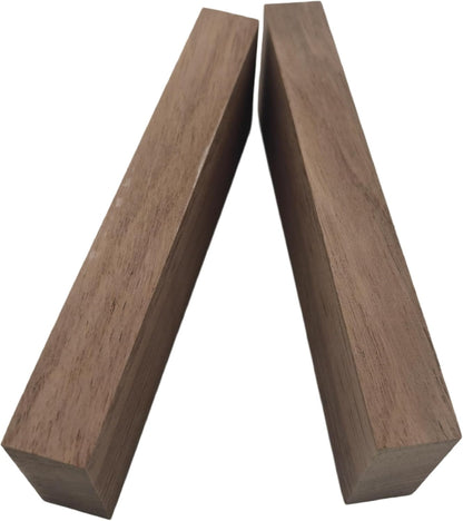 2PCS Unfinished Walnut Wood Blocks for DIY Crafting,Scroll Saw, Woodworking, Wood Carving,Burning,Laser Cutting,Engraving, CNC Cutting, Painting, Fretwork (5.9 x 1.96 x 0.78)