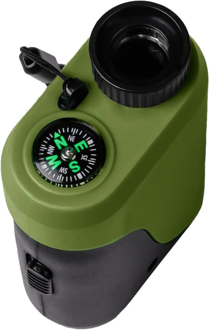 Compact Monocular for Kids with Compass,LED Signal Light, Telescope, Infrared Rays., Smaller Size Easier to Carry Around for Bird Watching Hunting Camping Hiking Sport Game Concerts