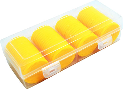 Smartdealspro 64pcs 32mm/1.26 Inch Opaque Plastic Learning Counters Disks Mini Poker Chips Game Tokens with Storage Box (Red)