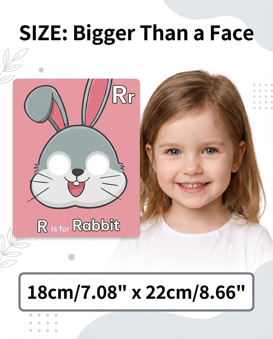 Giant Animal Alphabet Flash Cards - 26 Uppercase & Lowercase Letter Cards - Professional Literacy Tool for Preschool & Kindergarten Learning