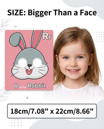 Giant Animal Alphabet Flash Cards - 26 Uppercase & Lowercase Letter Cards - Professional Literacy Tool for Preschool & Kindergarten Learning