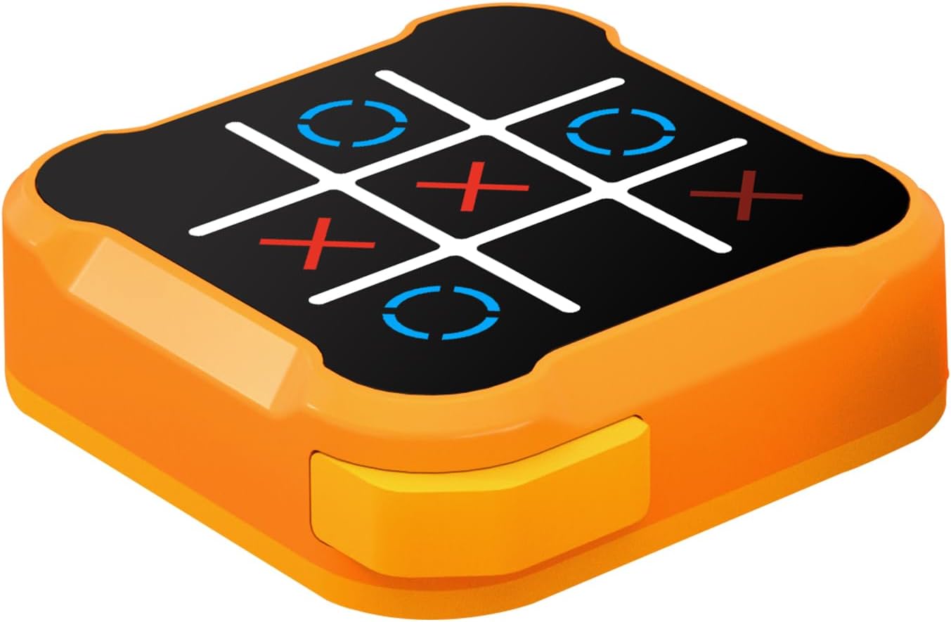 Tic Tac Toe Bolt Game,Handheld Electric Puzzle Game Console, Board Games for Kids and Adults,Gift Ideal for Kids and Adults' Birthday(Blue)