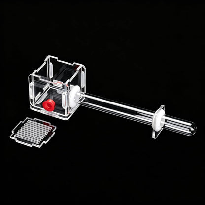 Acrylic Ant Farm Nest Tube, Clear Transparent Mini Formicarium, Scientific Observation Kit with Mesh Cover, Educational Ant Housing System (Double Test Tube)