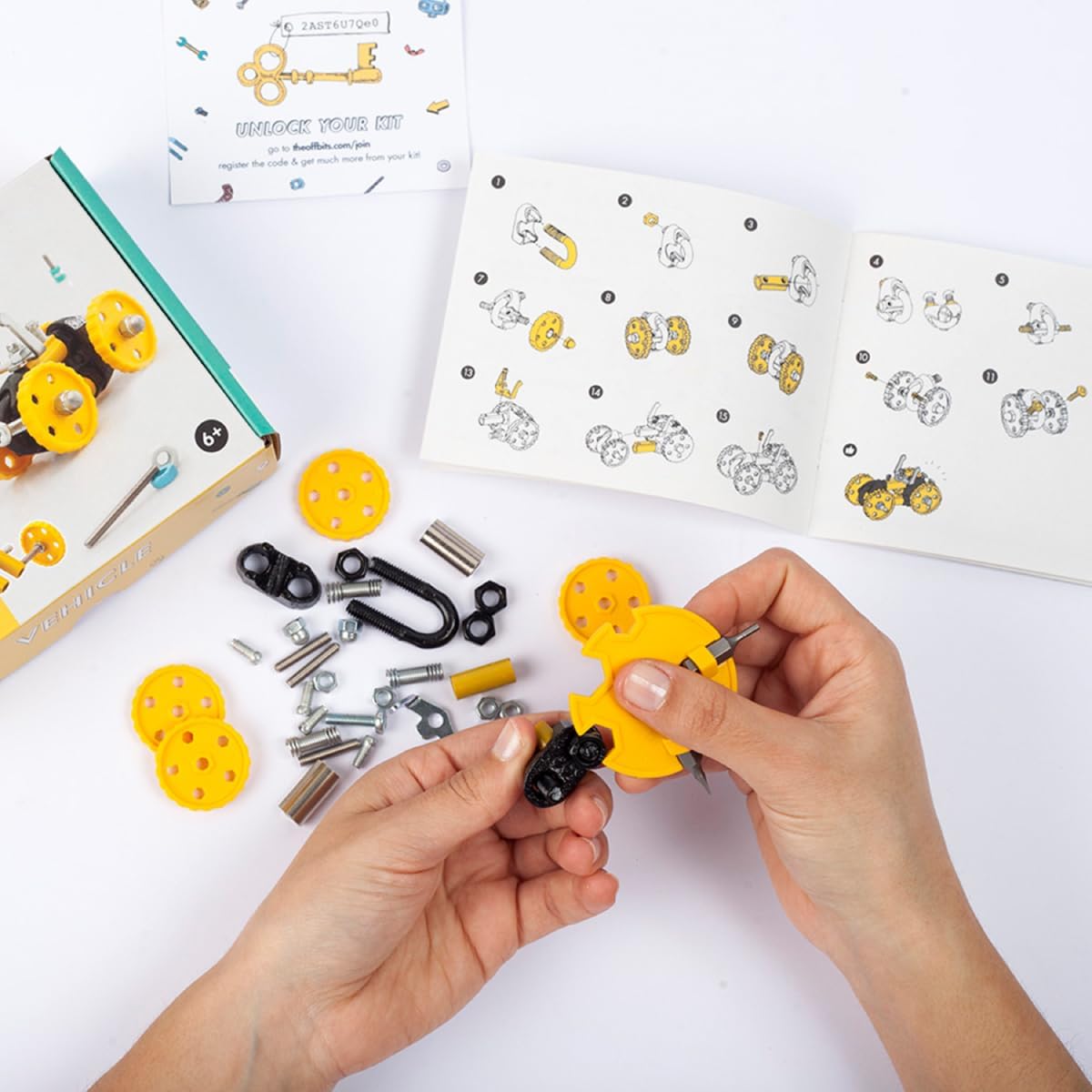 The Off Bits AirBit – Build Your Own Airplane! STEM Building Kit for Creative Kids 8-12 & Curious Adults, Fun Educational Gift for Boys & Girls