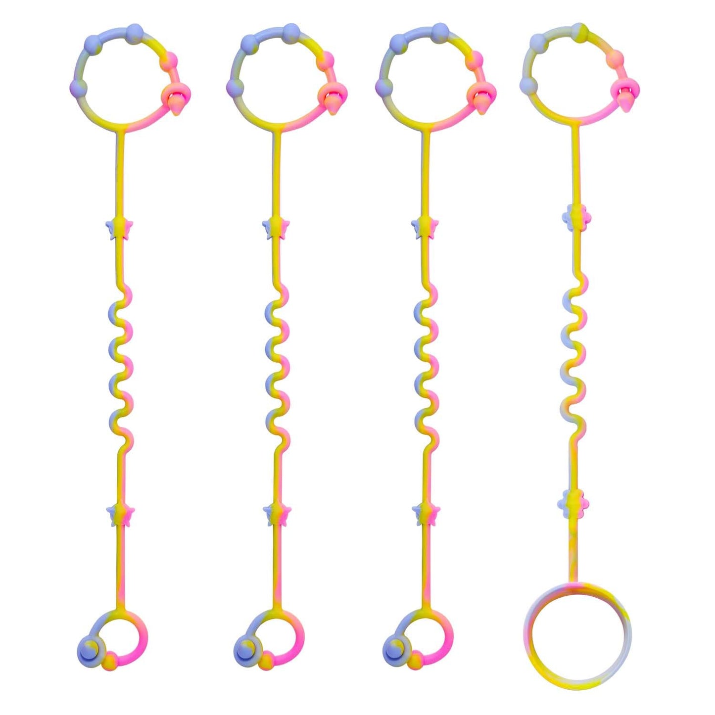 Toy Straps for Baby,RTMOK Silicone Setpacifier Clip,Applies to Car Seat Toy,Teether Toy,High Chair,Stroller Accessories,Baby Toy Clips,Cribs,Rocking Chair