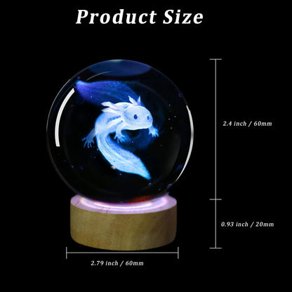 3D Solar System Crystal Ball Night Light with 16 Color LED Wooden Base, Upgraded 3.15 Inch Galaxy Planets Glass Ball Lamps with Remote for Birthday Christmas, Astronomy Space Gifts for Boys Girls