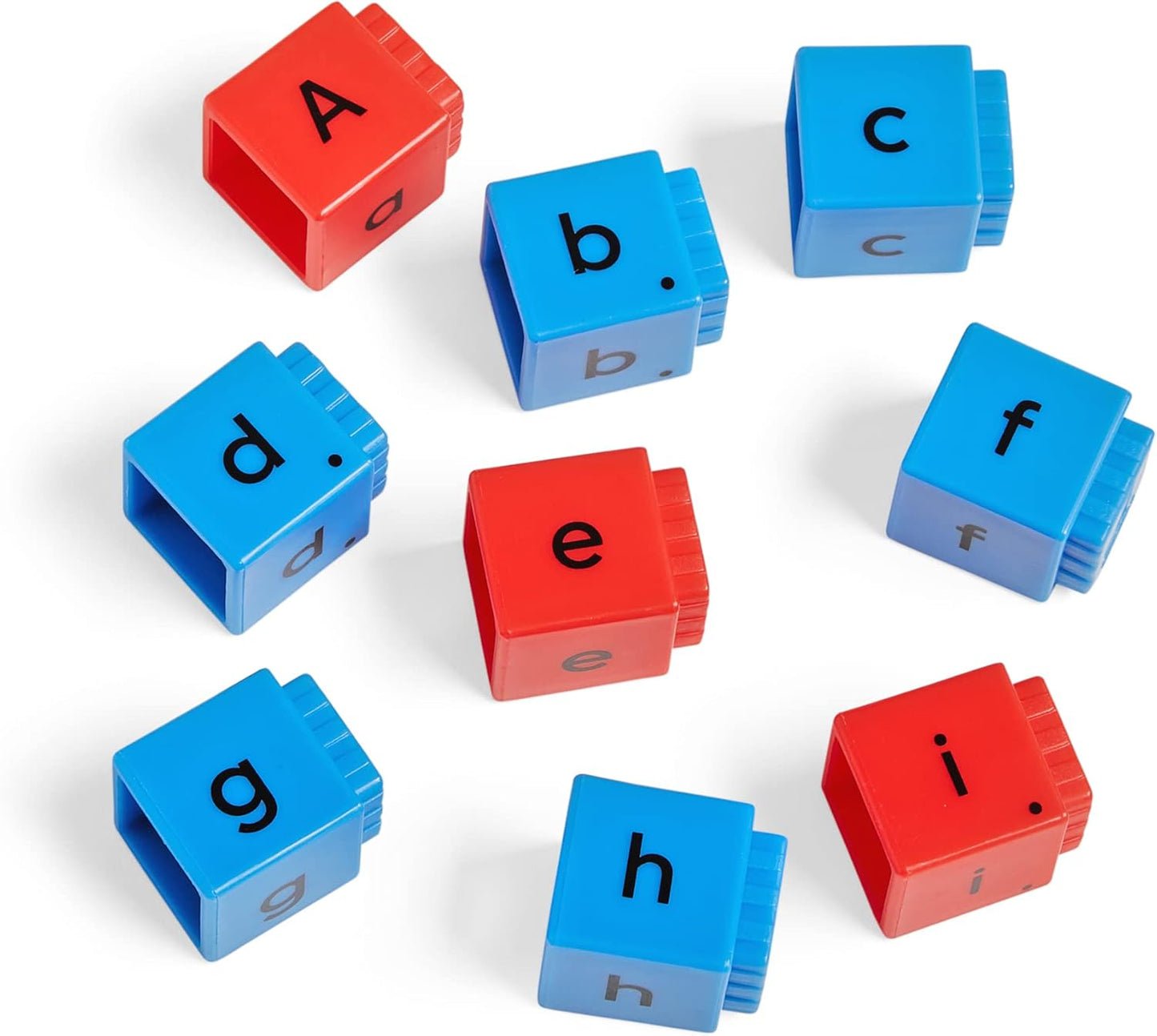 hand2mind Reading Rods Alphabet & CVC Words, Word Building Activities, Letter Blocks, CVC Words for Kindergarten, Spelling Toys, Reading Tools for Kids, Science of Reading Manipulatives